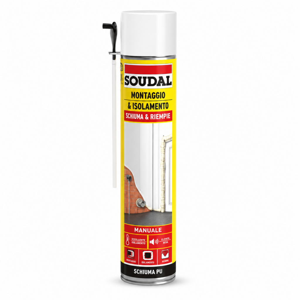 Soudal Schiuma Poliuretanica Universale Manuale 750 ml