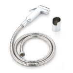 Kit Doccetta Shut-Off con Supporto a Muro e Flessibile 120 cm