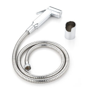 Kit Doccetta Shut-Off con Supporto a Muro e Flessibile 120 cm
