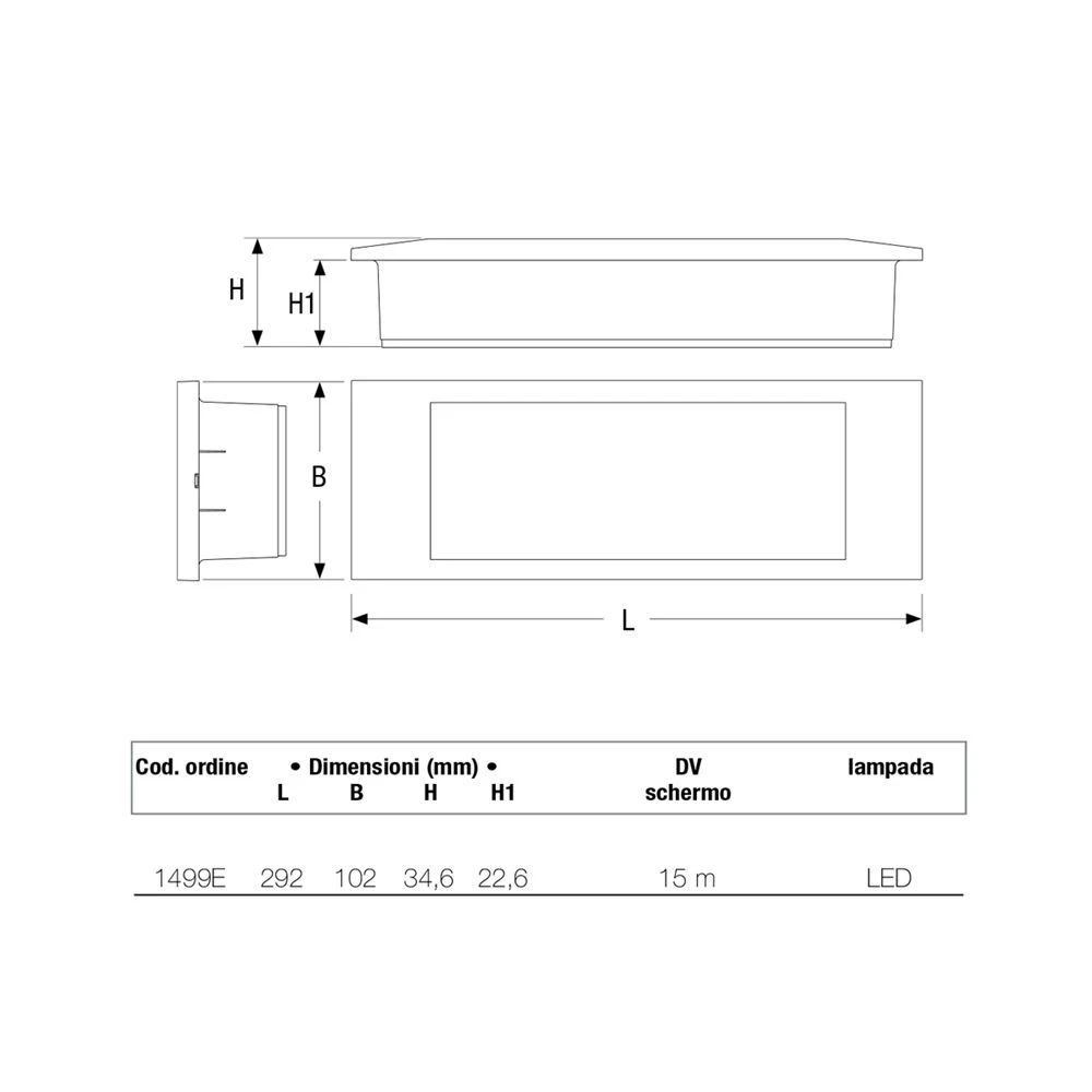 Beghelli Stile In LED 11 SE1 Li-Fe Lampada Emergenza 1499E - immagine 3