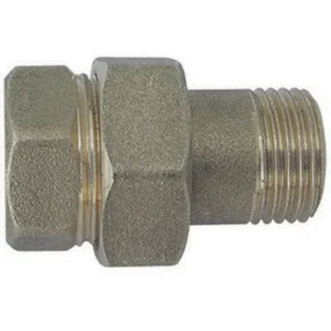 RACCORDO DIRITTO MF 3 PEZZI OTTONE GIALLO 1/2
