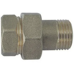 Raccordo Diritto MF 3 PEZZI Ottone Giallo 3/4