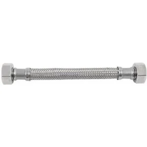 FLESSIBILE INOX MODELLO NORMALE CM. 25 DN10 FF 3/8 x 3/8
