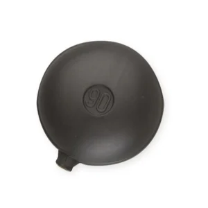 SFERA IN PLASTICA PIATTA PER ASTE TONDE Nera Diam. 90