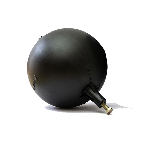 SFERA IN Plastica TONDA NERA PER ASTE Piatte Diam. 150